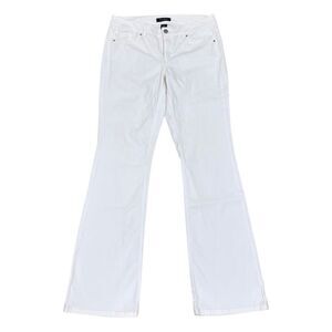 White House Black Market WHBM 'Feel Beautiful' Blanc Boot Leg White Jeans - Sz 8